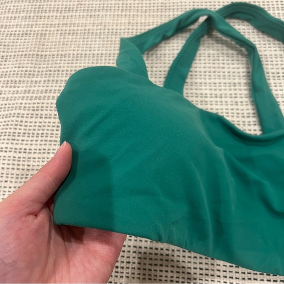 Aerie Offline Green Cross Bralette - Picture 3 of 11